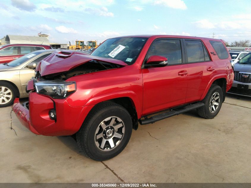2021 TOYOTA 4RUNNER TRD OFF ROAD PREMIUM VIN: JTERU5JR7M5902400