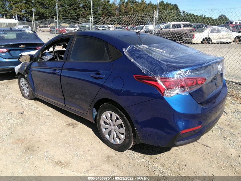 2022 HYUNDAI ACCENT SE VIN: 3KPC24A63NE183409