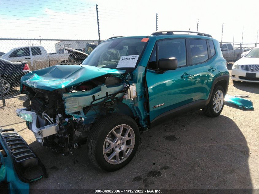 2022 JEEP RENEGADE LATITUDE VIN: ZACNJDB18NPN48990
