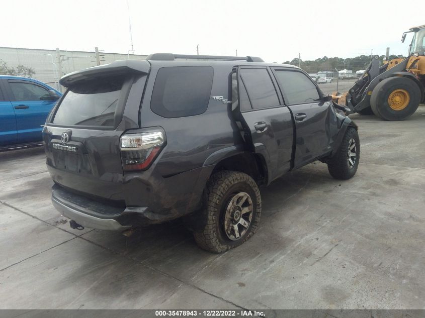 2021 TOYOTA 4RUNNER TRD OFF ROAD VIN: JTEPU5JR8M5886893