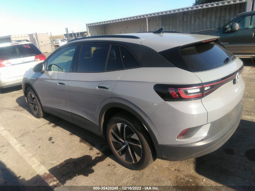 2022 VOLKSWAGEN ID.4 PRO VIN: WVGJNPE22NP039935