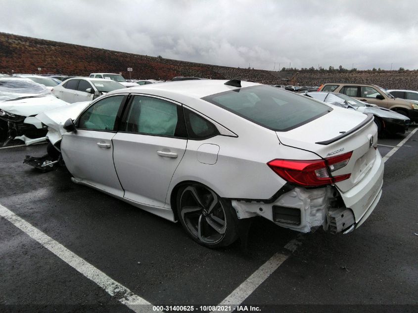 2021 HONDA ACCORD SEDAN SPORT VIN: 1HGCV1F32MA027837