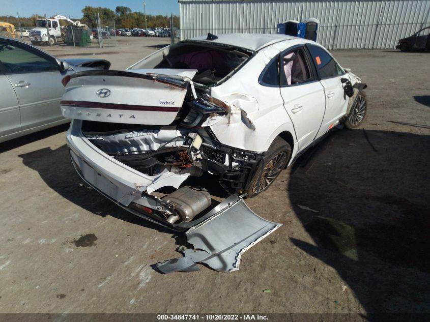 2021 HYUNDAI SONATA HYBRID SEL VIN: KMHL34JJ5MA024941