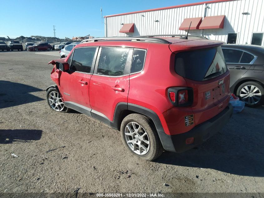 2020 JEEP RENEGADE LATITUDE VIN: ZACNJABB6LPL47125