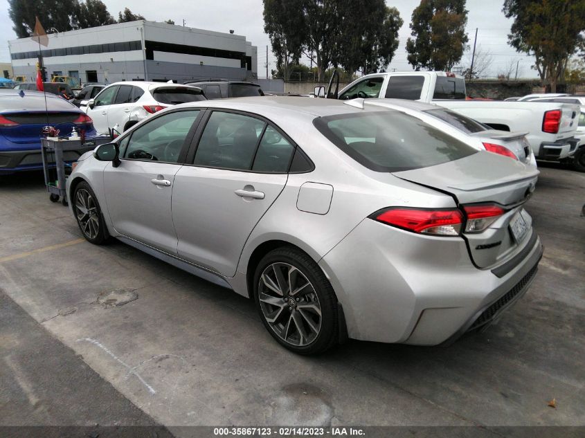2022 TOYOTA COROLLA SE/SE NIGHTSHADE/APEX SE VIN: 5YFP4MCE7NP107979