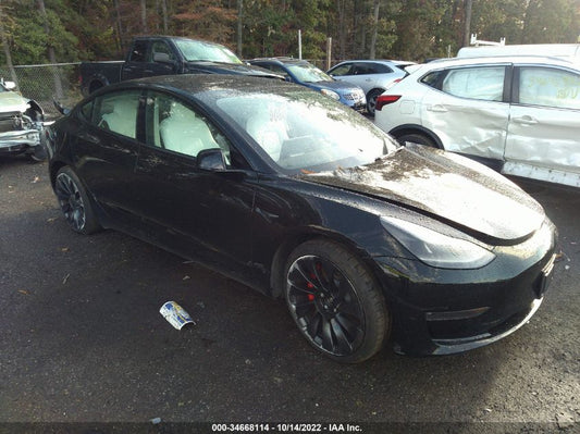 2022 TESLA MODEL 3 PERFORMANCE VIN: 5YJ3E1EC6NF104217