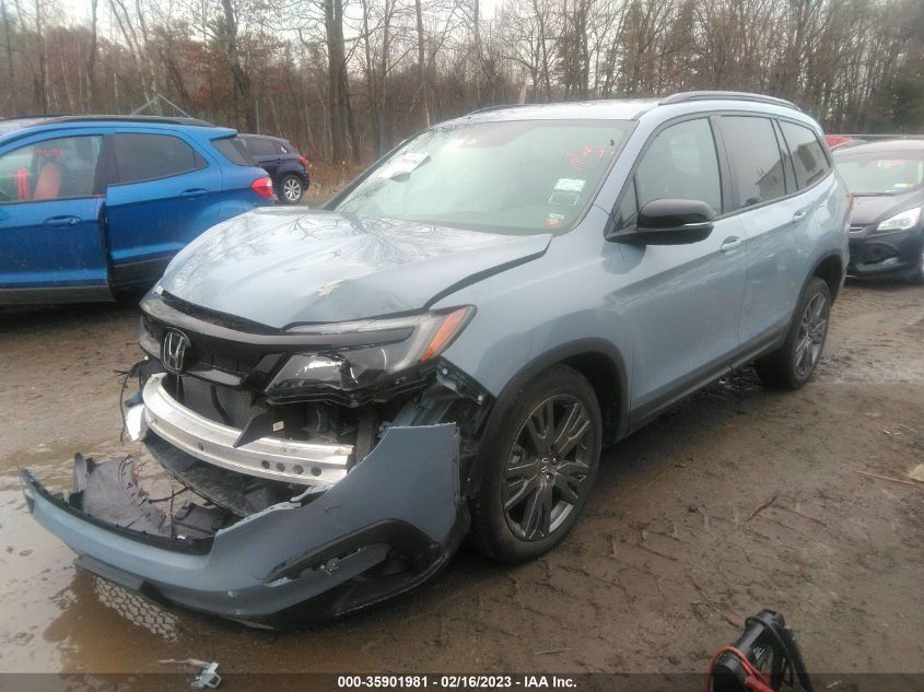 2022 HONDA PILOT SPORT VIN: 5FNYF6H36NB038991
