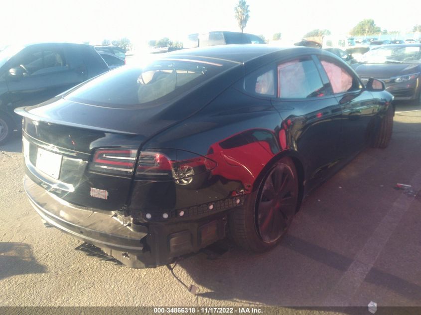 2022 TESLA MODEL S PLAID VIN: 5YJSA1E68NF479382