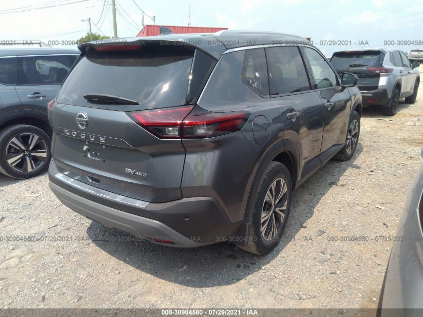 2021 NISSAN ROGUE SV VIN: 5N1AT3BB2MC057604