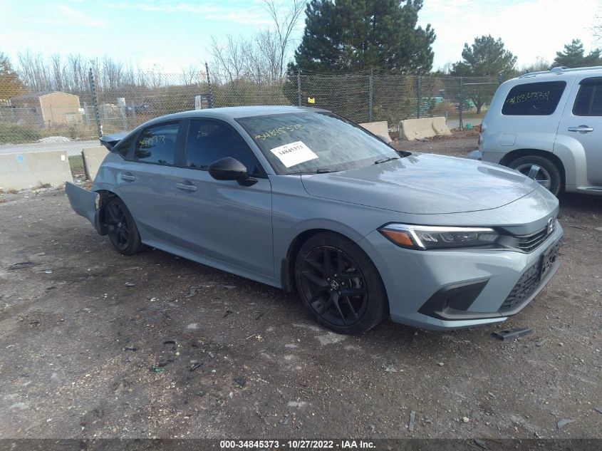 2022 HONDA CIVIC SEDAN SPORT VIN: 2HGFE2F52NH569155