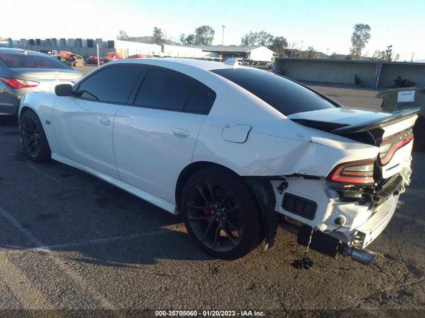 2022 DODGE CHARGER SCAT PACK VIN: 2C3CDXGJ0NH195680