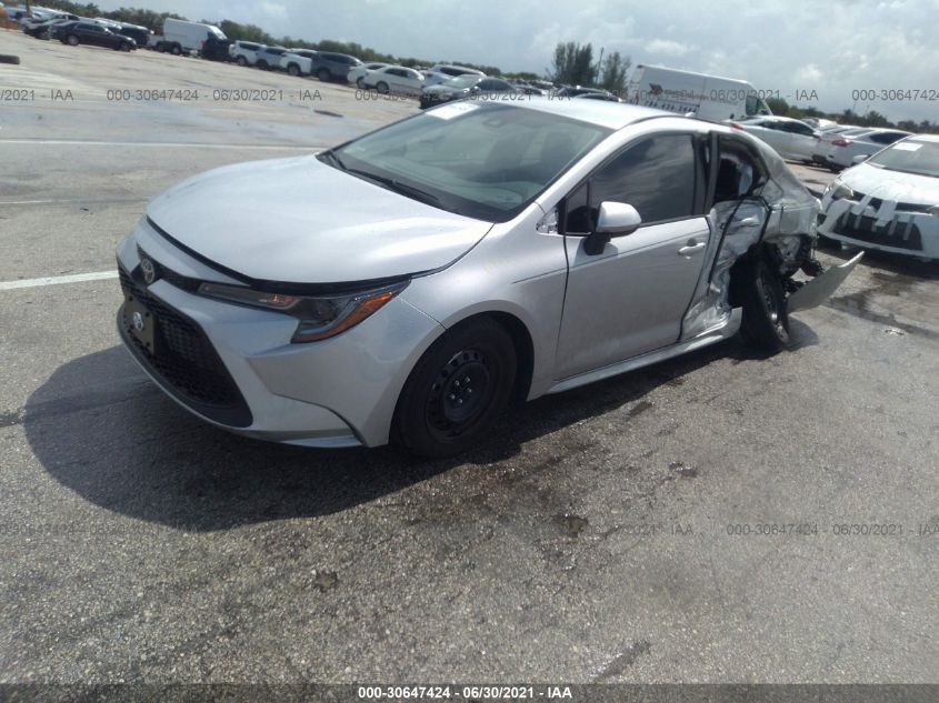 2021 TOYOTA COROLLA LE VIN: 5YFEPMAE8MP153787