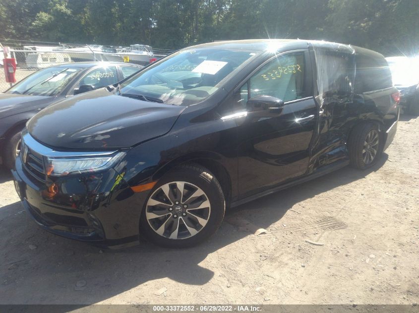 2021 HONDA ODYSSEY EX-L VIN: 5FNRL6H74MB027261