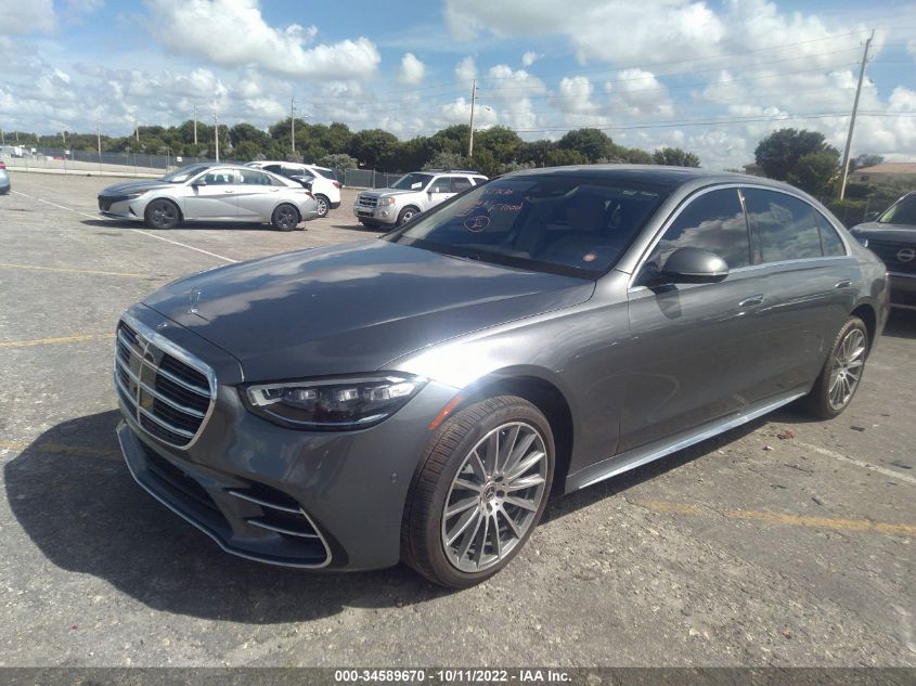 2022 MERCEDES-BENZ S-CLASS S 500 VIN: W1K6G6DB2NA089260