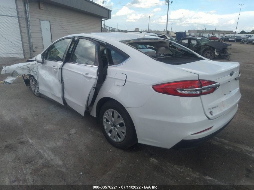 2020 FORD FUSION S VIN: 3FA6P0G70LR170040