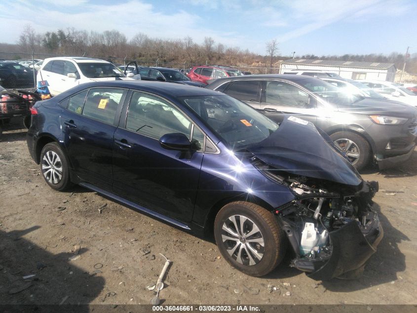 2022 TOYOTA COROLLA HYBRID LE VIN: JTDEAMDE5NJ049311