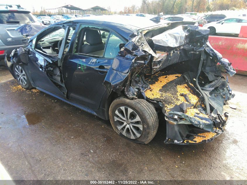 2021 TOYOTA COROLLA HYBRID LE VIN: JTDEAMDE1MJ009967