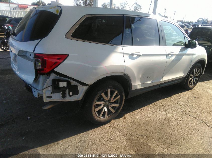 2021 HONDA PILOT EX VIN: 5FNYF5H31MB025543