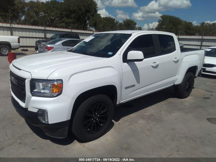 2022 GMC CANYON 2WD ELEVATION VIN: 1GTG5CEN4N1135067
