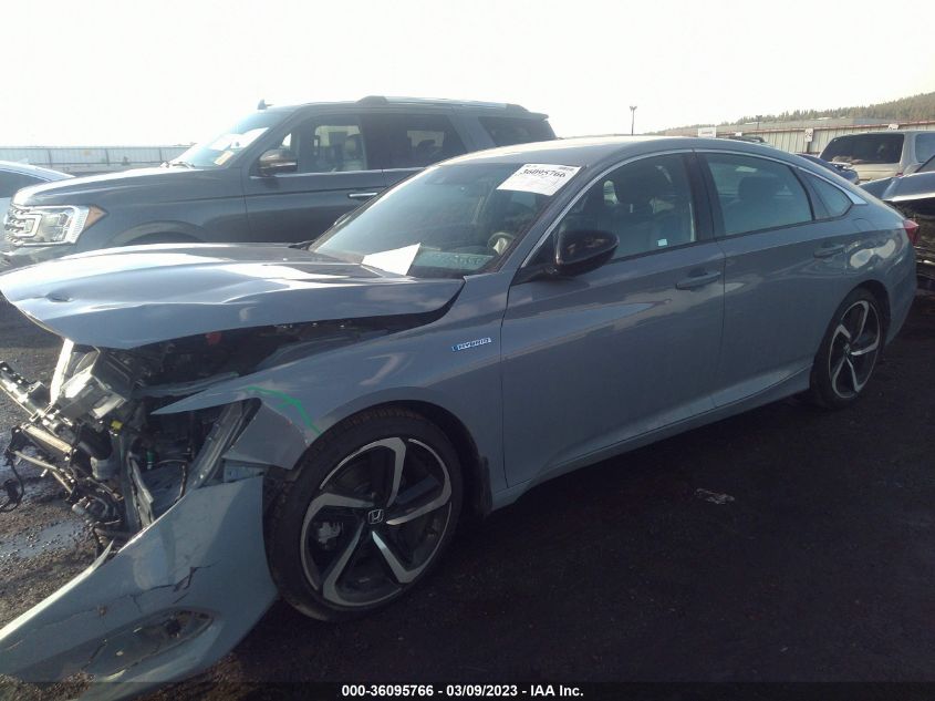 2022 HONDA ACCORD HYBRID SPORT VIN: 1HGCV3F24NA014768