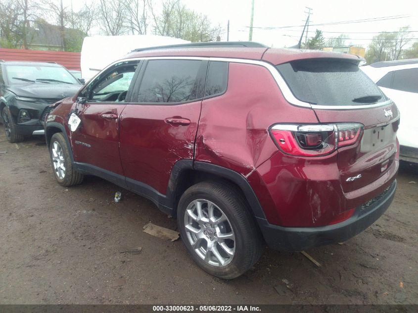 2022 JEEP COMPASS LATITUDE LUX VIN: 3C4NJDFB4NT109185