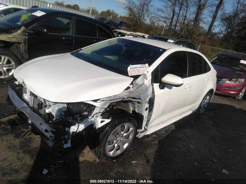 2022 TOYOTA COROLLA LE VIN: JTDEPMAE9N3017212