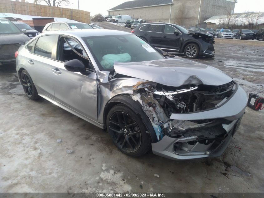 2022 HONDA CIVIC SEDAN SPORT VIN: 2HGFE2F58NH541277
