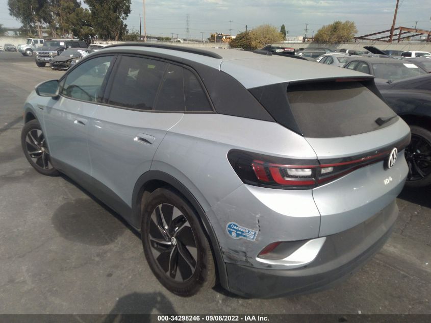 2021 VOLKSWAGEN ID.4 PRO VIN: WVGRMPE26MP023578
