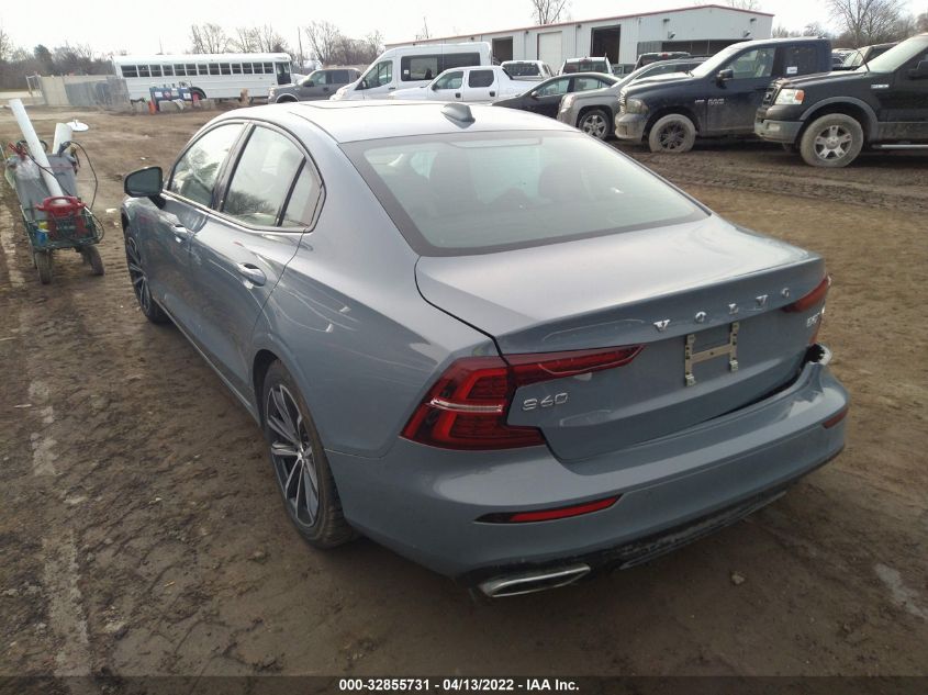2022 VOLVO S60 MOMENTUM/INSCRIPTION VIN: 7JRL12TZ3NG154606