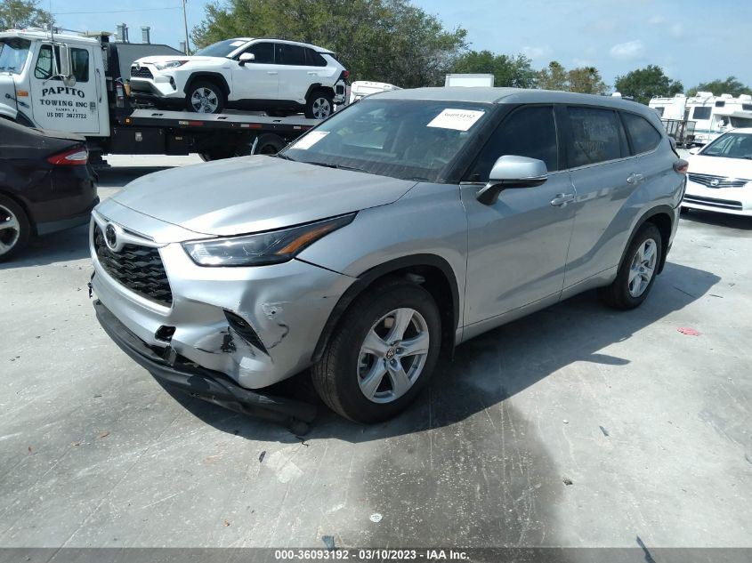 2023 TOYOTA HIGHLANDER L/LE/XLE/XSE/LIMITED VIN: 5TDKDRBH1PS019166
