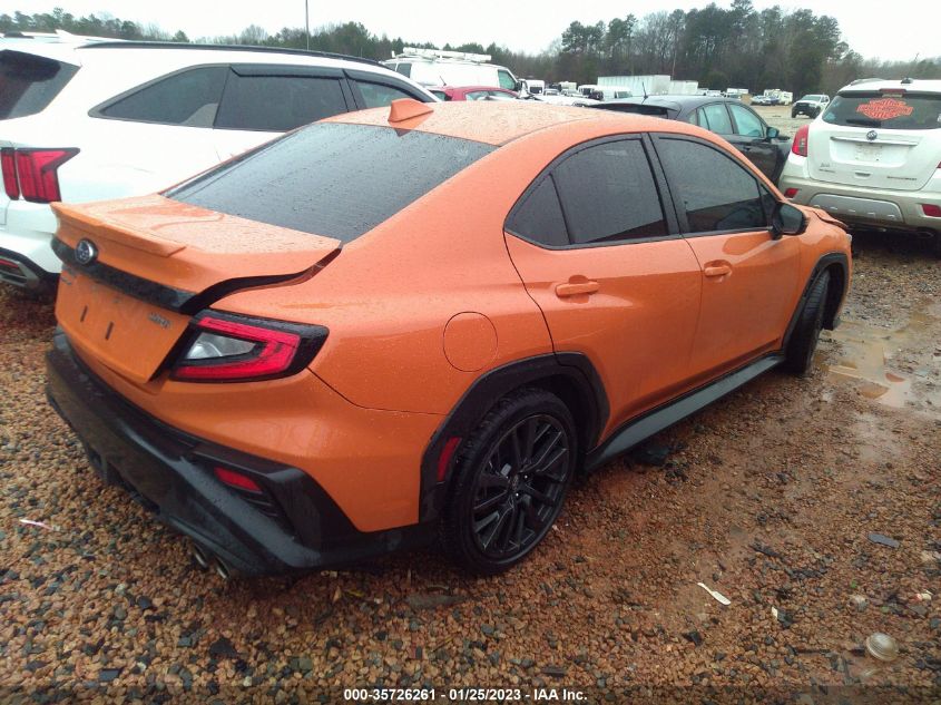 2022 SUBARU WRX LIMITED VIN: JF1VBAL62N9002394