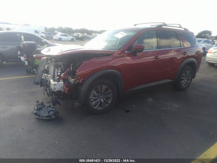 2022 NISSAN PATHFINDER SV VIN: 5N1DR3BA9NC239398