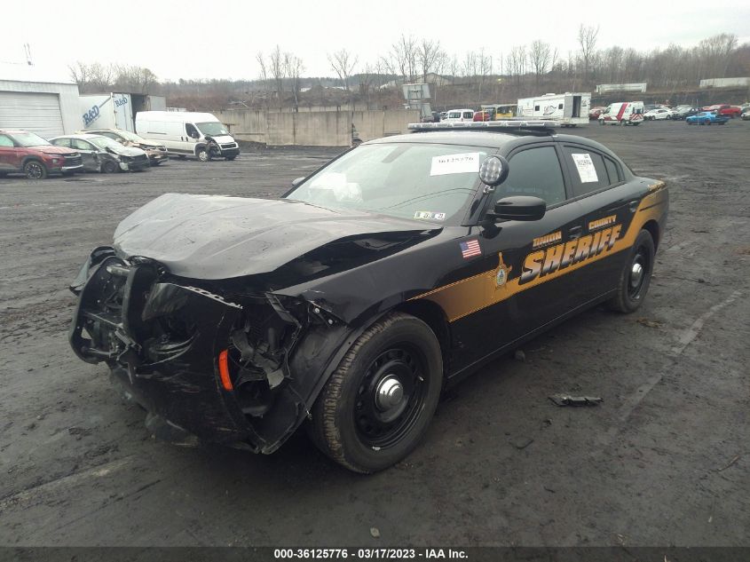 2022 DODGE CHARGER POLICE VIN: 2C3CDXKG0NH162447