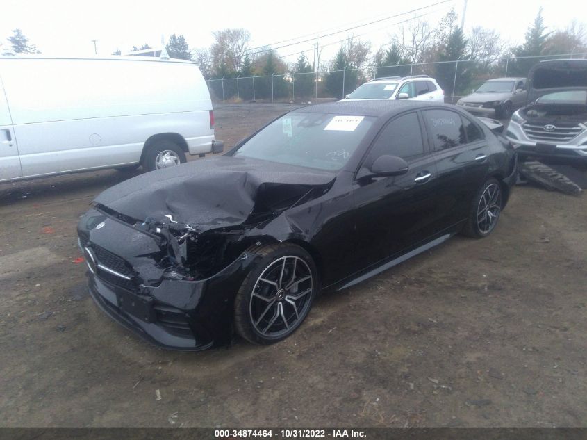 2022 MERCEDES-BENZ C-CLASS C 300 VIN: W1KAF4HB5NR048831