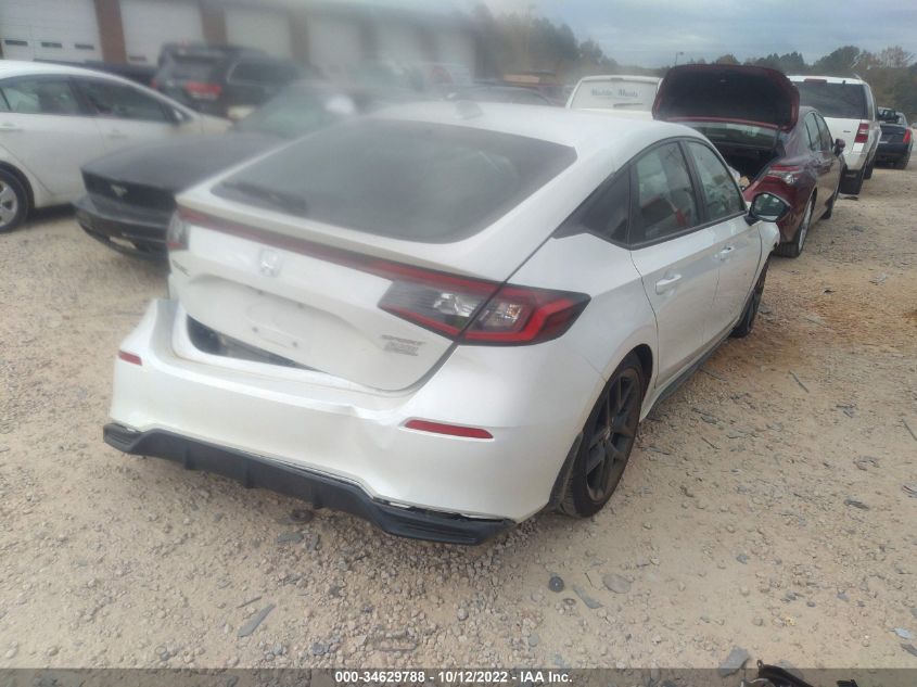 2022 HONDA CIVIC HATCHBACK SPORT VIN: 19XFL2H81NE015984