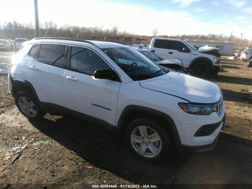 2022 JEEP COMPASS LATITUDE VIN: 3C4NJDBB5NT180322