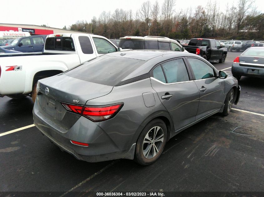 2022 NISSAN SENTRA SV VIN: 3N1AB8CV2NY304855