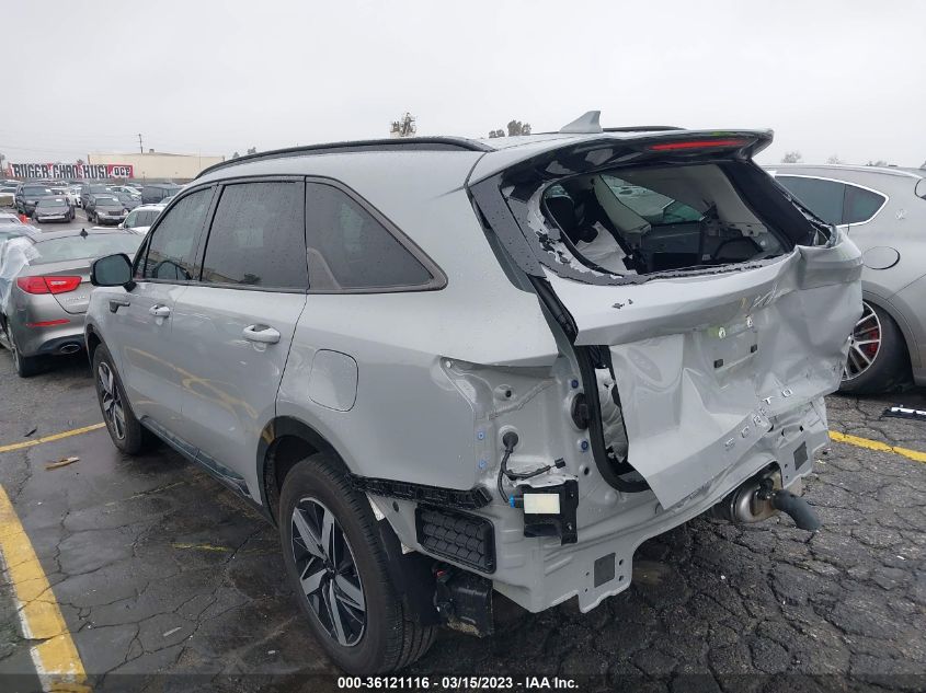 2022 KIA SORENTO EX VIN: 5XYRH4LF7NG138322