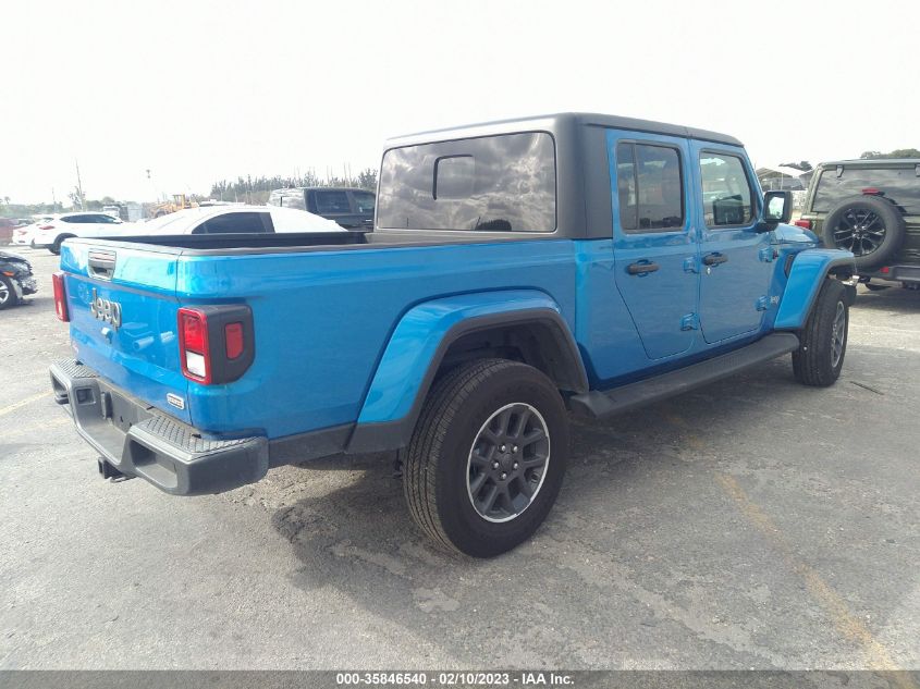 2022 JEEP GLADIATOR OVERLAND VIN: 1C6HJTFG0NL178364