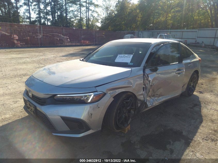 2022 HONDA CIVIC SEDAN SPORT VIN: 2HGFE2F56NH552875