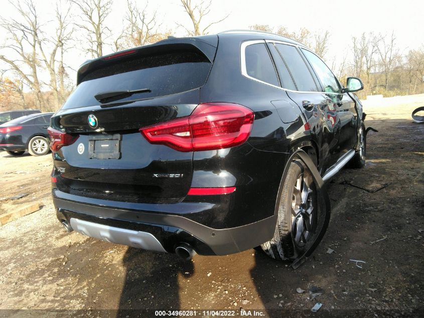 2021 BMW X3 XDRIVE30I VIN: 5UXTY5C05M9E74639
