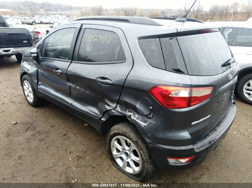 2022 FORD ECOSPORT SE VIN: MAJ6S3GL2NC459578