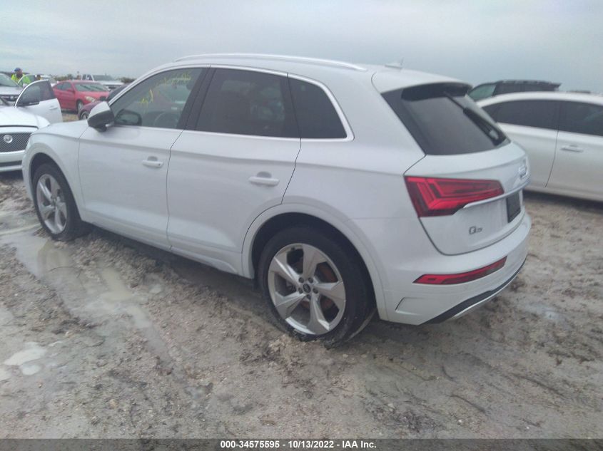 2021 AUDI Q5 PREMIUM PLUS VIN: WA1BAAFY1M2068546