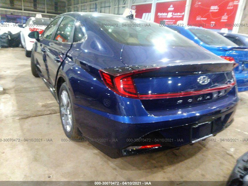 2020 HYUNDAI SONATA SEL VIN: 5NPEF4JA2LH054930