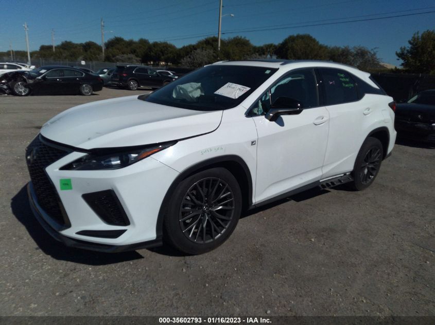 2021 LEXUS RX RX 350 F SPORT HANDLING VIN: 2T2YZMDA1MC289139