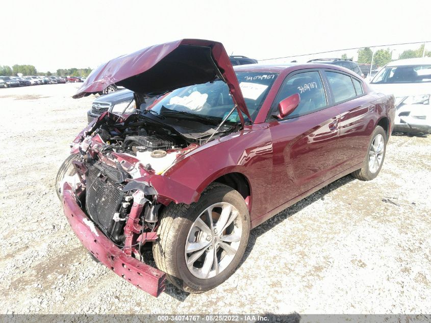 2021 DODGE CHARGER SXT VIN: 2C3CDXJG3MH679953