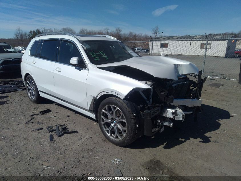 2022 BMW X7 XDRIVE40I VIN: 5UXCW2C07N9M19547
