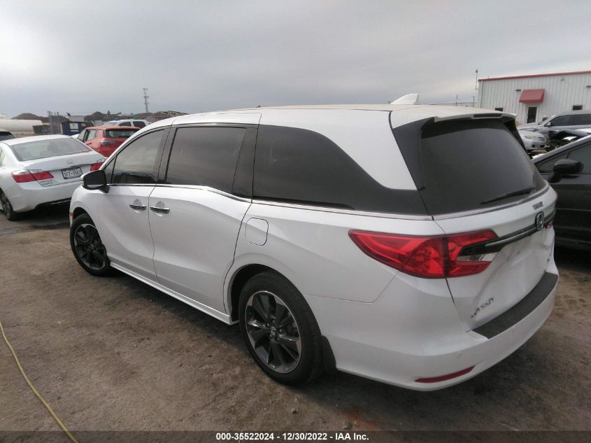 2022 HONDA ODYSSEY ELITE VIN: 5FNRL6H93NB055913