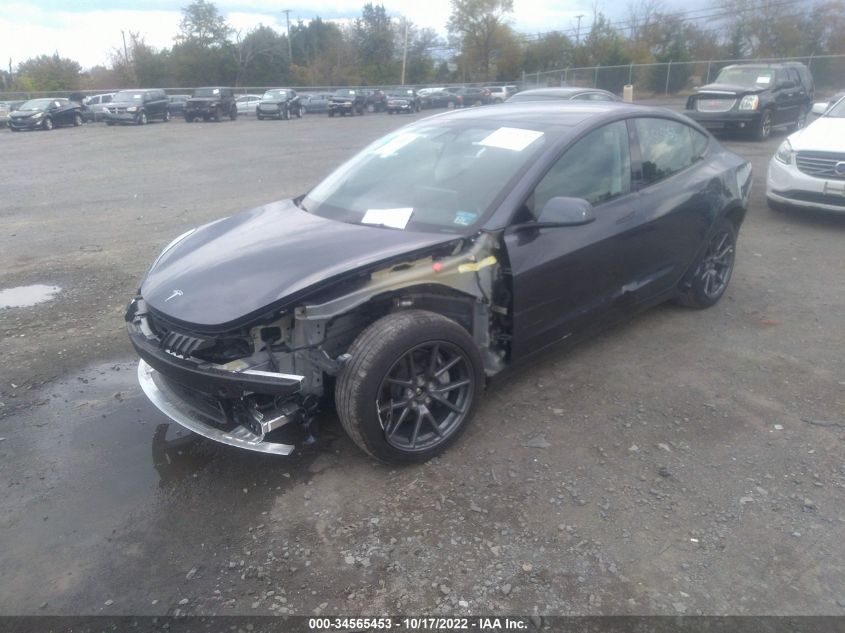 2022 TESLA MODEL 3 LONG RANGE VIN: 5YJ3E1EB8NF173059