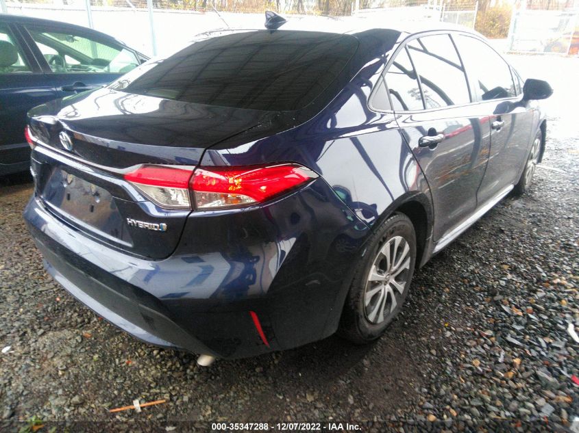 2022 TOYOTA COROLLA HYBRID LE VIN: JTDEAMDE3NJ060744
